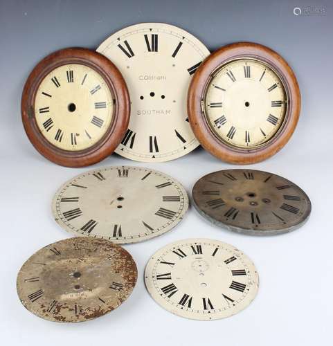 A collection of late Victorian and later mahogany moulded ci...