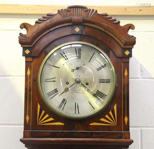 A 19th century mahogany longcase clock with eight day moveme...