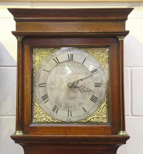 A George III oak longcase clock with thirty hour movement st...