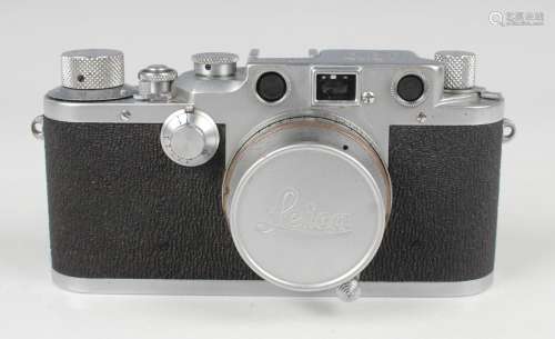 A Leica IIIc camera, No. 497131, circa 1950, with Summar f=5...