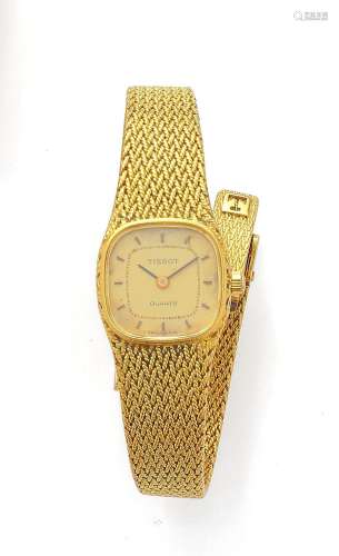 TISSOT<br />
Montre bracelet de dame en or jaune 18k (750 mi...