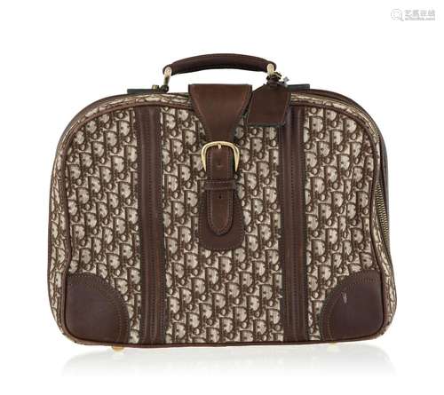 Christian Dior, petite valise weekend vintage en toile Monog...