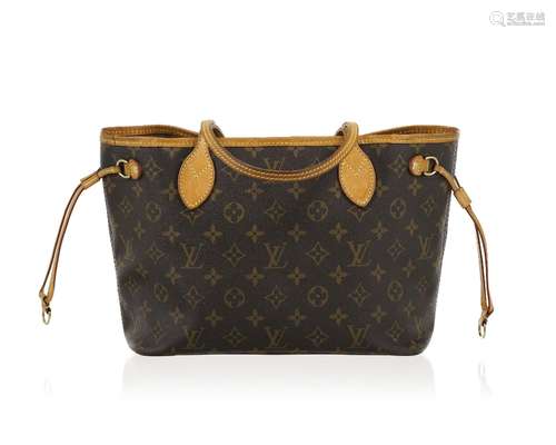 Louis Vuitton, sac Neverfull PM en toile enduite monogram et...