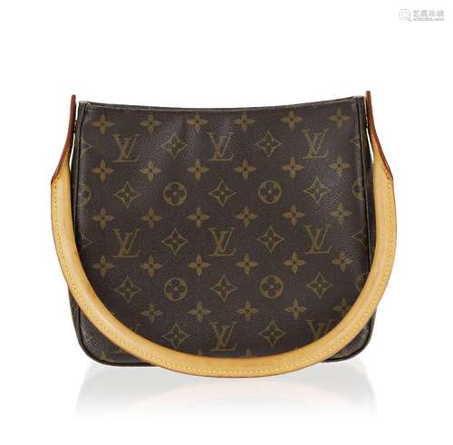 Louis Vuitton, sac Looping en toile enduite Mongoram avec po...