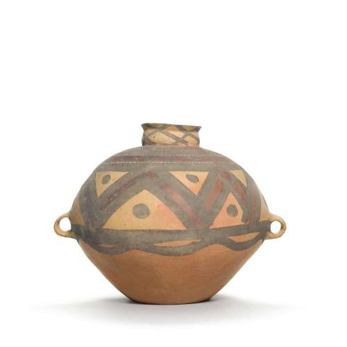 A painted pottery jar, Neolithic period, Yangshao culture | ...