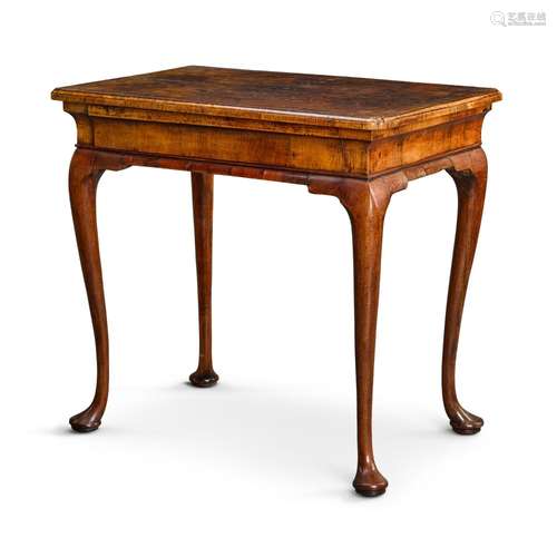 A George I walnut side table, circa 1720