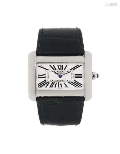 Cartier, Tank Divan, réf. 2600, montre en acierMouvement: ca...