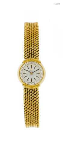 Omega, montre-bracelet en or 750, années 1970Mouvement: méca...