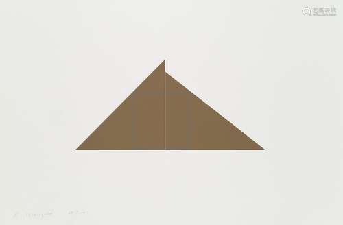 Robert Mangold A square within two triangles. 1977. Farbseri...