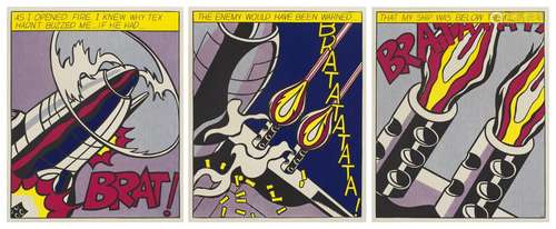 nach Roy Lichtenstein As I Opened Fire (Triptychon). 1964. D...