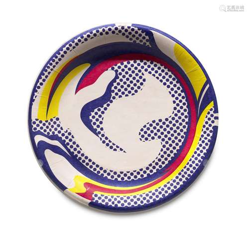 Roy Lichtenstein Paper plate. 1969. Farbserigraphie auf crem...