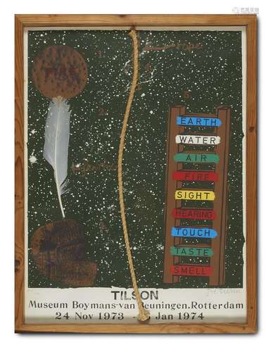 Joe Tilson Tools of the Shaman. 1973/74. Assemblage mit Seil...