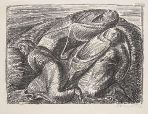 Ernst Barlach Die Verlassenen. Um 1930/31. Lithographie auf ...