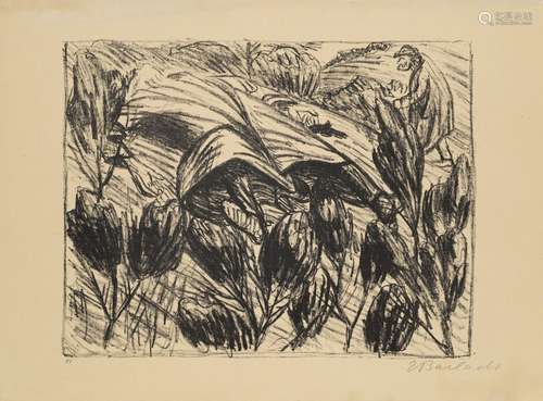 Ernst Barlach Konvolut aus 3 Graphiken. Jeweils aus "De...