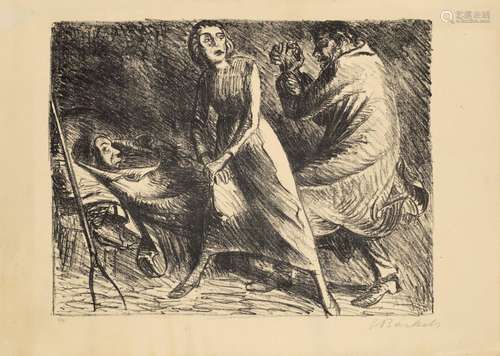 Ernst Barlach Konvolut aus 3 Graphiken. Jeweils aus "De...