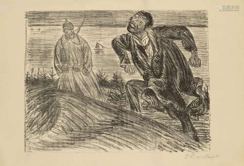 Ernst Barlach Konvolut aus 3 Graphiken. Jeweils aus "De...