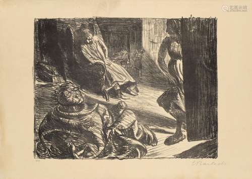 Ernst Barlach Konvolut aus 3 Graphiken. Jeweils aus "De...