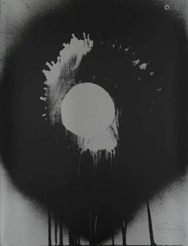 Otto Piene Heseler Silver. 1971. Serigraphie auf Vélin-Karto...