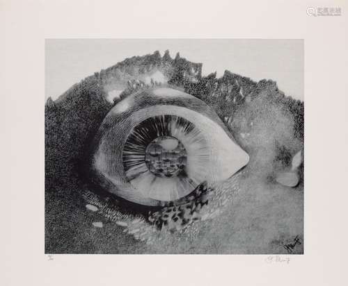 Georg Muche Nemisee. Auge der Diana. 1964. Mit 16 Variograph...