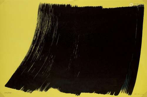 Hans Hartung Farandole. 1971. Farblithographie auf leichtem ...