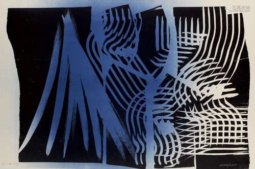 Hans Hartung Farandole. 1971. Farblithographie auf leichtem ...