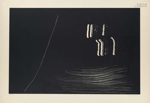 Hans Hartung Farandole. 1971. Lithographie auf chamoisfarben...