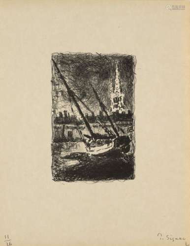 Paul Signac Sammlung von drei Arbeiten. Saint Malo (I), (II)...