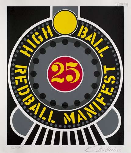 Robert Indiana Highball in the Redball Manifest. 1996. Farbs...