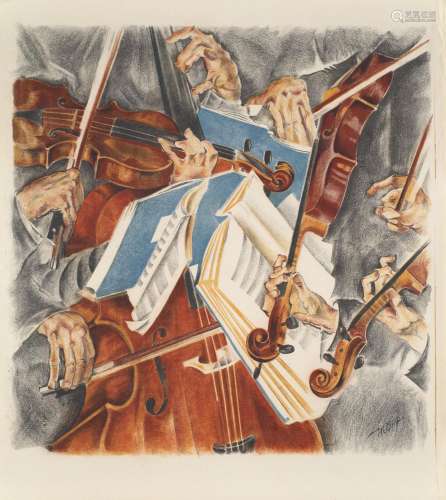 Max (MOPP) Oppenheimer Rosé-Quartett. Um 1920. Farblithograp...
