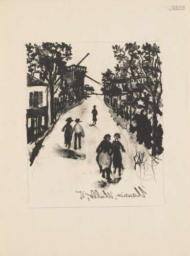 Maurice Utrillo Sammlung aus 6 Arbeiten. Je Lithographie. 5 ...
