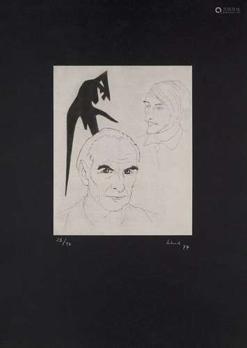 Christian Schad Gaspard de la nuit. 1980. Portfolio mit 20 S...