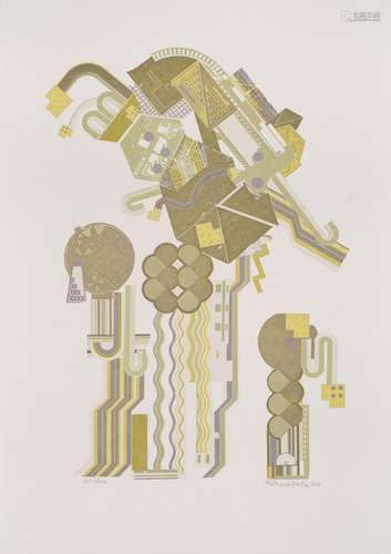 Eduardo Paolozzi o.T. 1974. Farbserigraphie auf Vellum. 65 x...