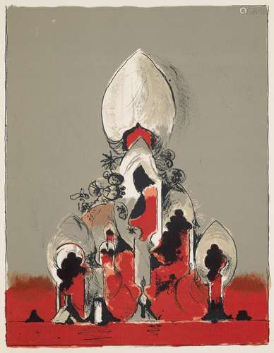 Graham Sutherland Hommage à San Lazzaro. 1975. Farblithograp...