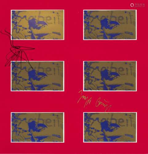 Joseph Beuys Nr. 21 Sigi Sander: Liebeskarte (Beuys & Na...