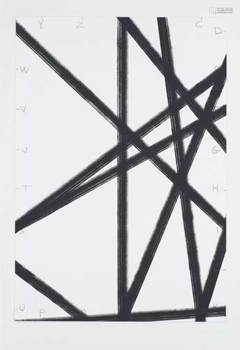 Francois Morellet o.T. Serigraphie auf glattem Velin. 36 x 2...