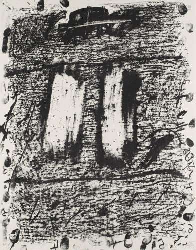 Antoni Tàpies o.T. (El círculo de Piedra.) 1970. Lithographi...