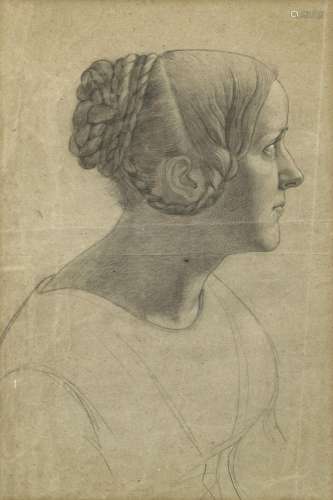 Wilhelm von Kaulbach - Portrait of a young woman Estate stam...