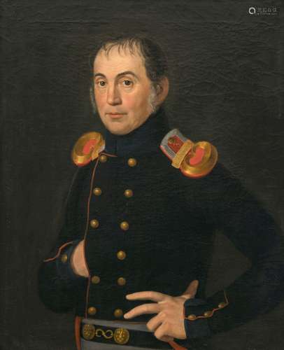 Carl August Kessler - Portrait of a Prussian officer