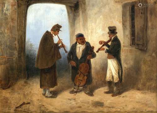 Theodor Hosemann - Three musicians