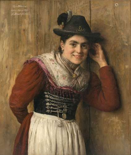 Salomon Hirschfelder -  An eavesdropping woman