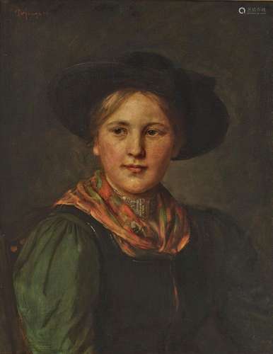 Franz von Defregger - Tyrolean woman