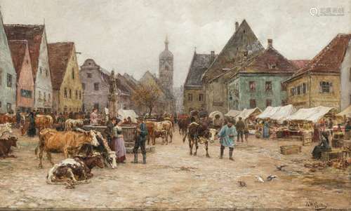 Karl Stuhlmüller - Market scene