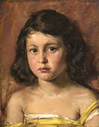 Karl Truppe - Portrait of a girl