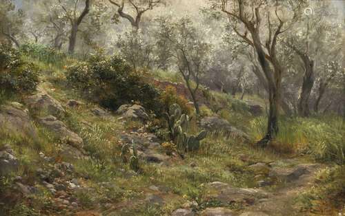 Edward Theodore Compton - Olive grove on Capri