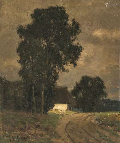 Paul Müller-Kaempff - Landscape with farmhouse