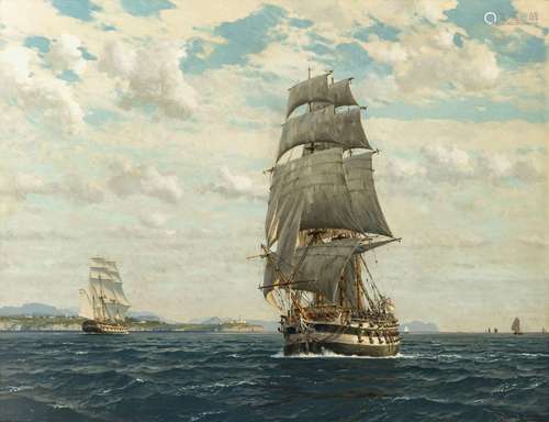 Michael Zeno Diemer - Sailing ships off the coast