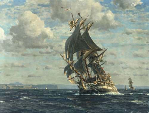 Michael Zeno Diemer - Sailing ship at sea