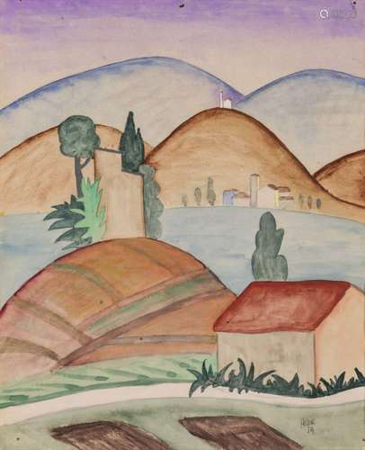 Hermann Hesse - Landscape. 1919