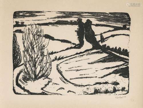 Erich Heckel - Winter in Anglia. 1954