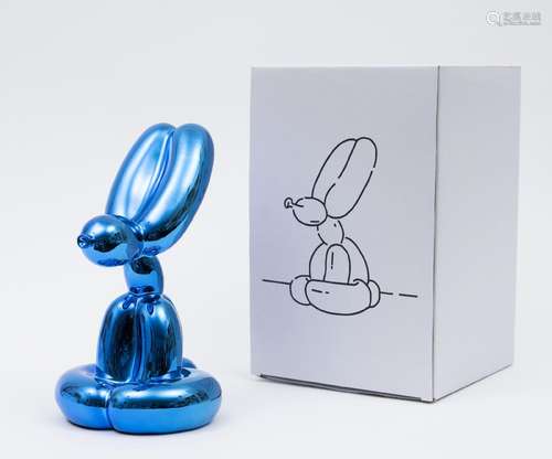 JEFF KOONS (AFTER) - Sitting Rabbit, Bleu, Certificat d’édit...